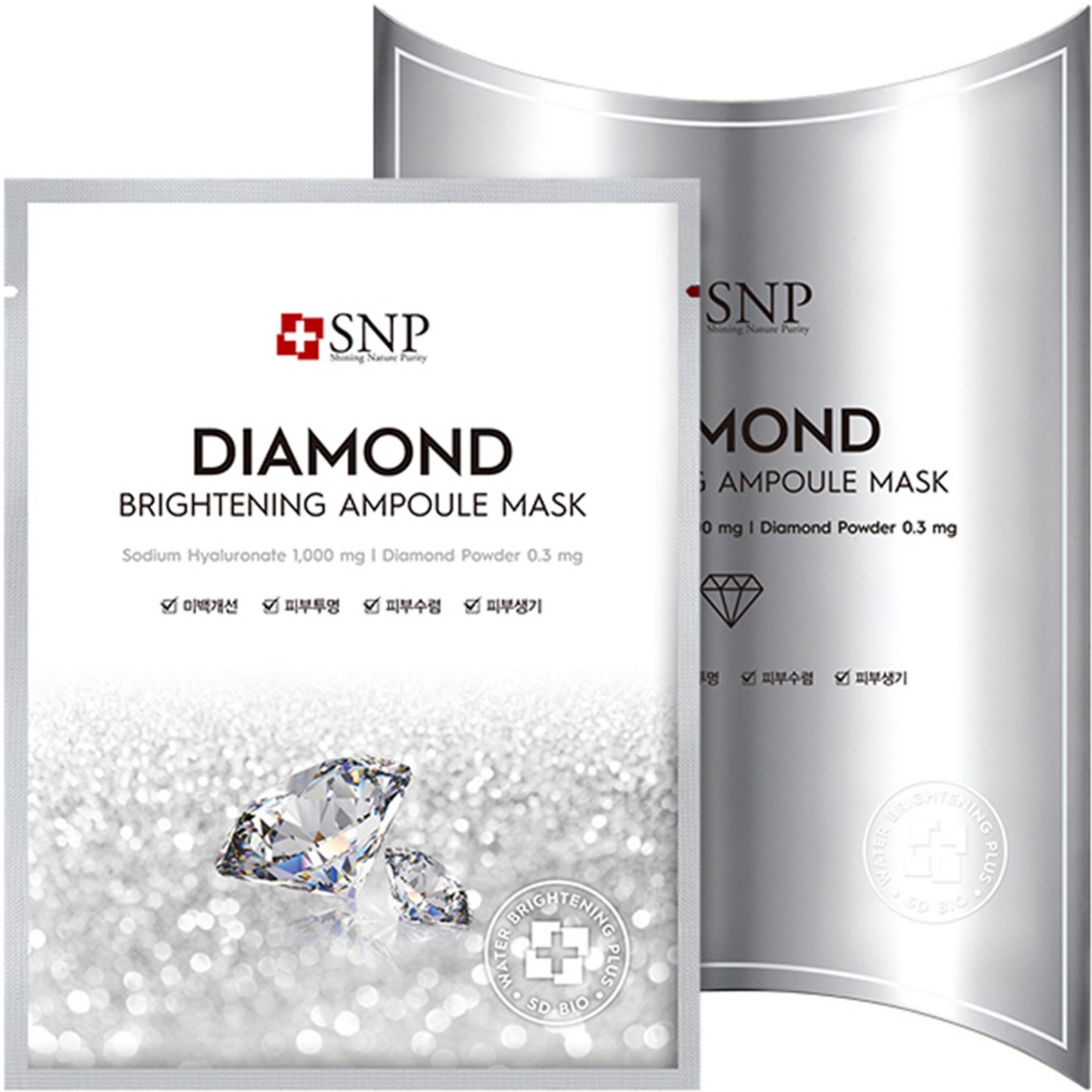 Mascarilla ampolla iluminadora con diamantes de S&P