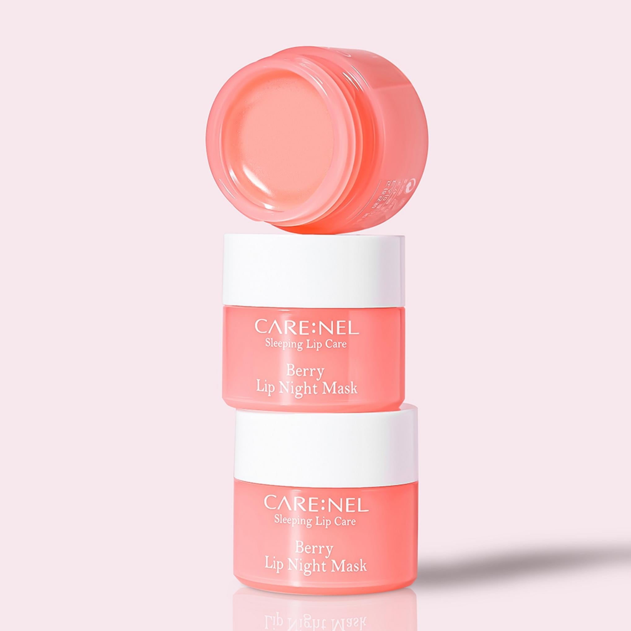 Bálsamo labial con mascarilla de noche Carenel Berry Lip