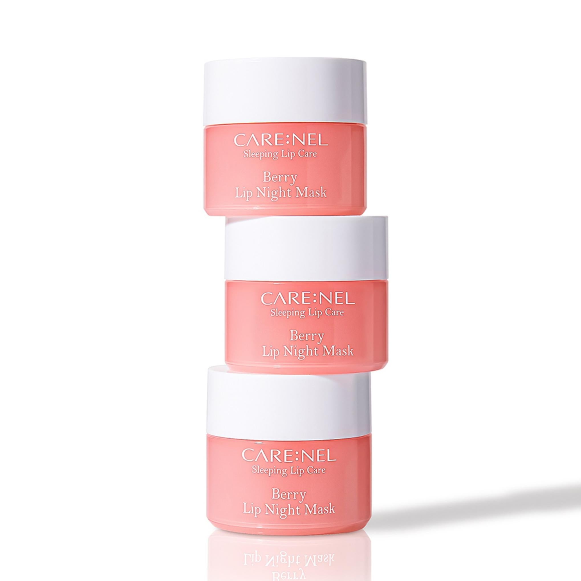 Bálsamo labial con mascarilla de noche Carenel Berry Lip