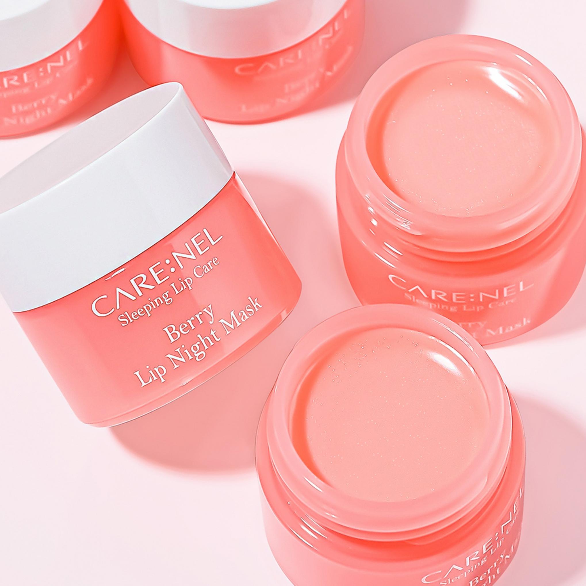 Bálsamo labial con mascarilla de noche Carenel Berry Lip