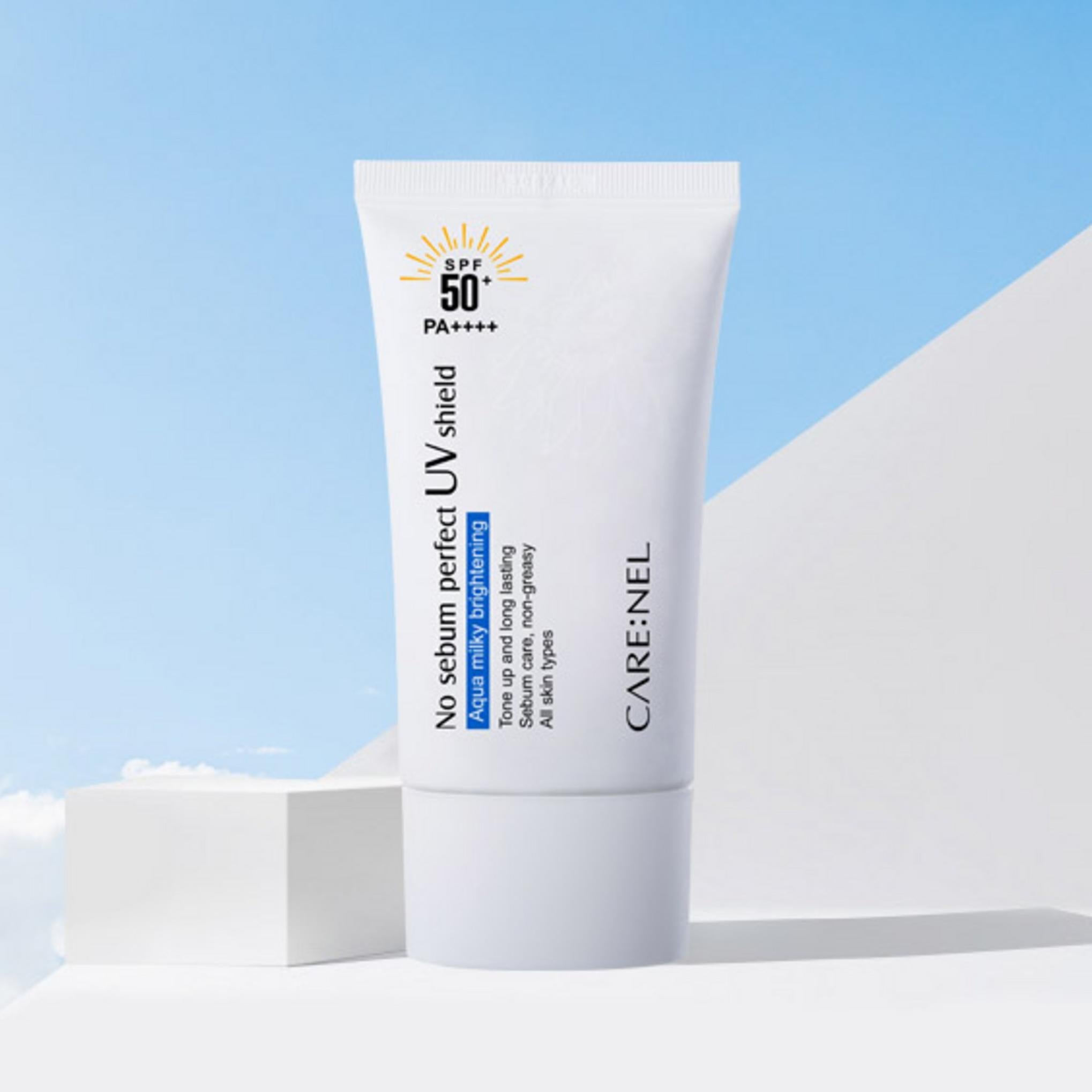 Carenel No Sebum Perfect Crema solar con protección UV SPF 50+ PA++++