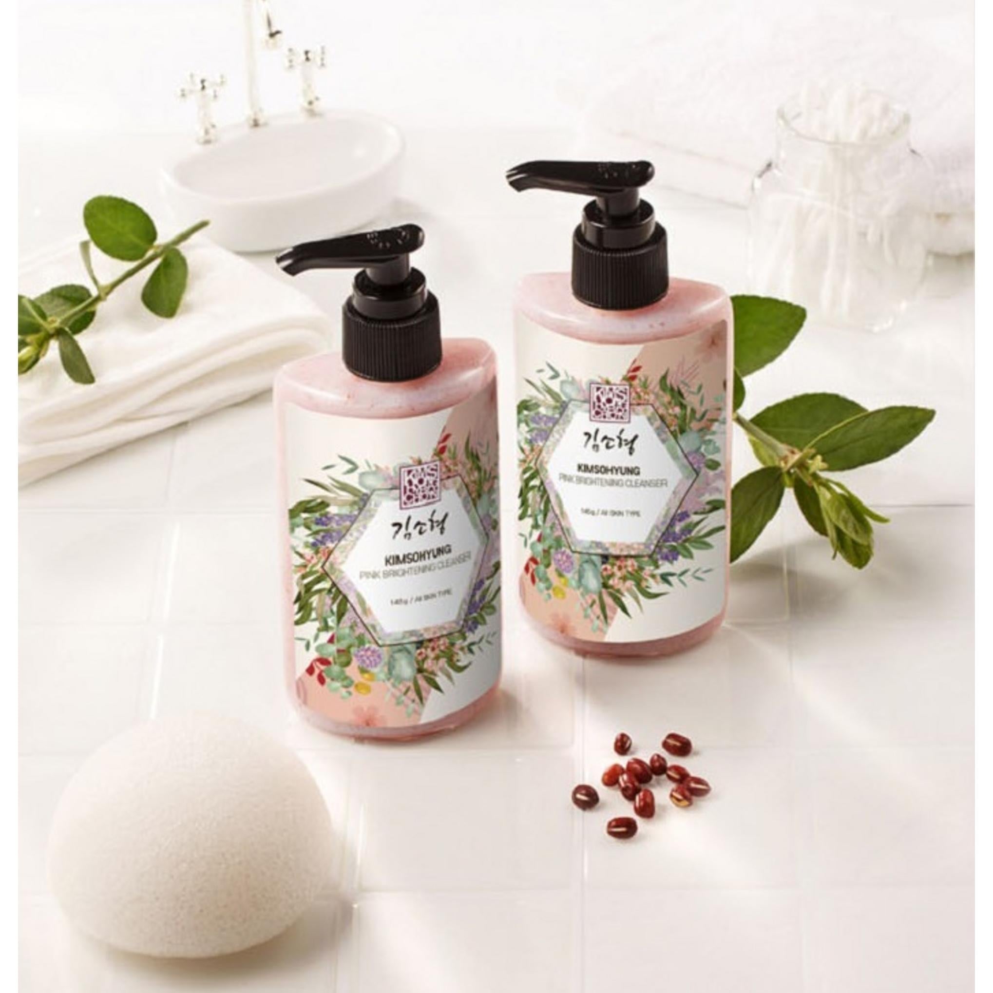 Sohyung Kim Cosmetics Gel de Limpeza Iluminador Herbal Rosa 145g x 5p + 10p para viagem