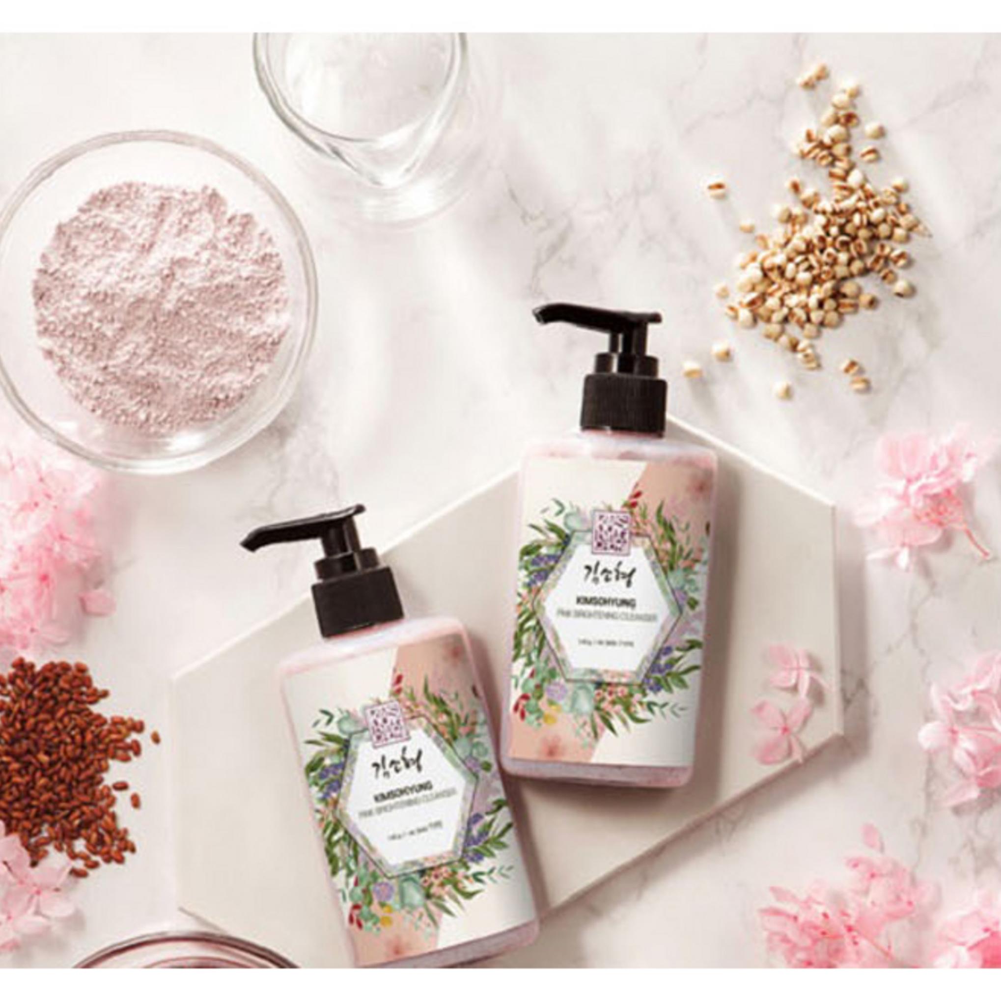 Sohyung Kim Cosmetics Gel de Limpeza Iluminador Herbal Rosa 145g x 5p + 10p para viagem