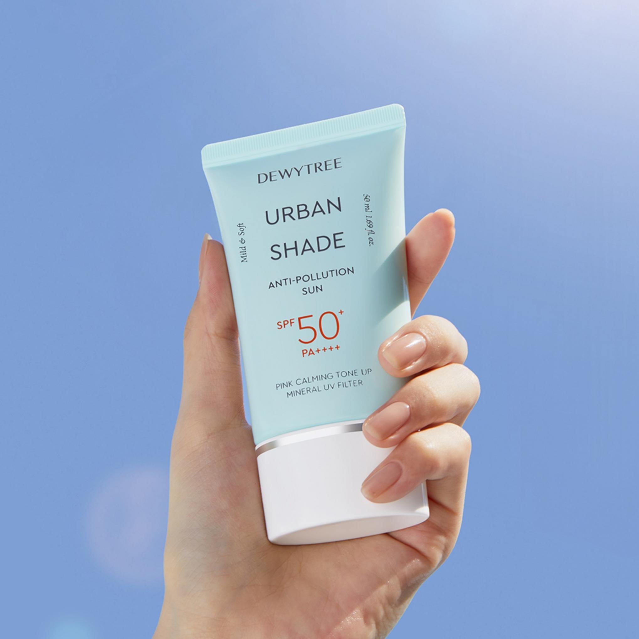 Dewytree Urban Shade Anti-Pollution Sun SPF50+ PA++++ 50ml + Cream 20ml + Toner Pad Set