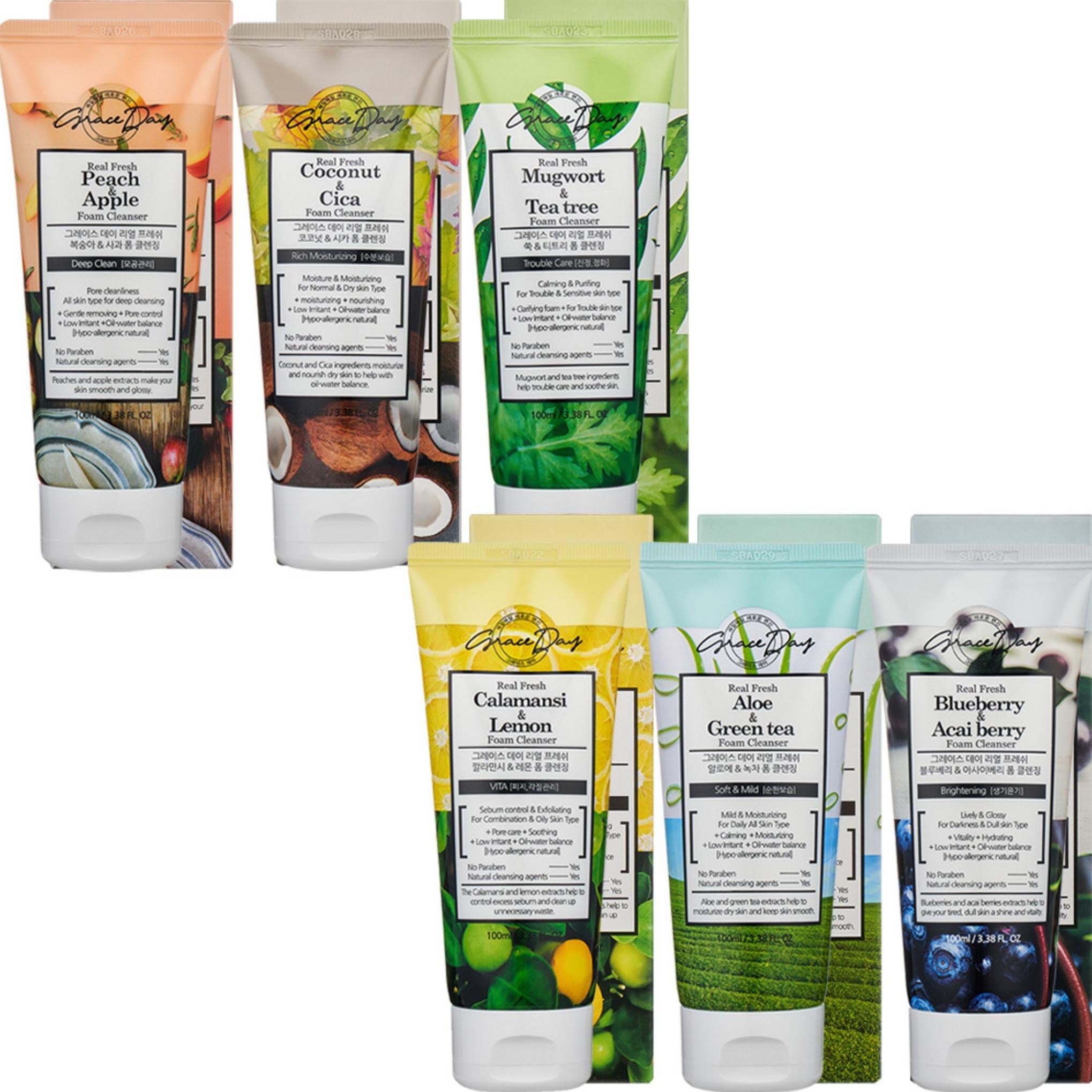 Grace Day Schiuma Detergente 100ml x 6 Set