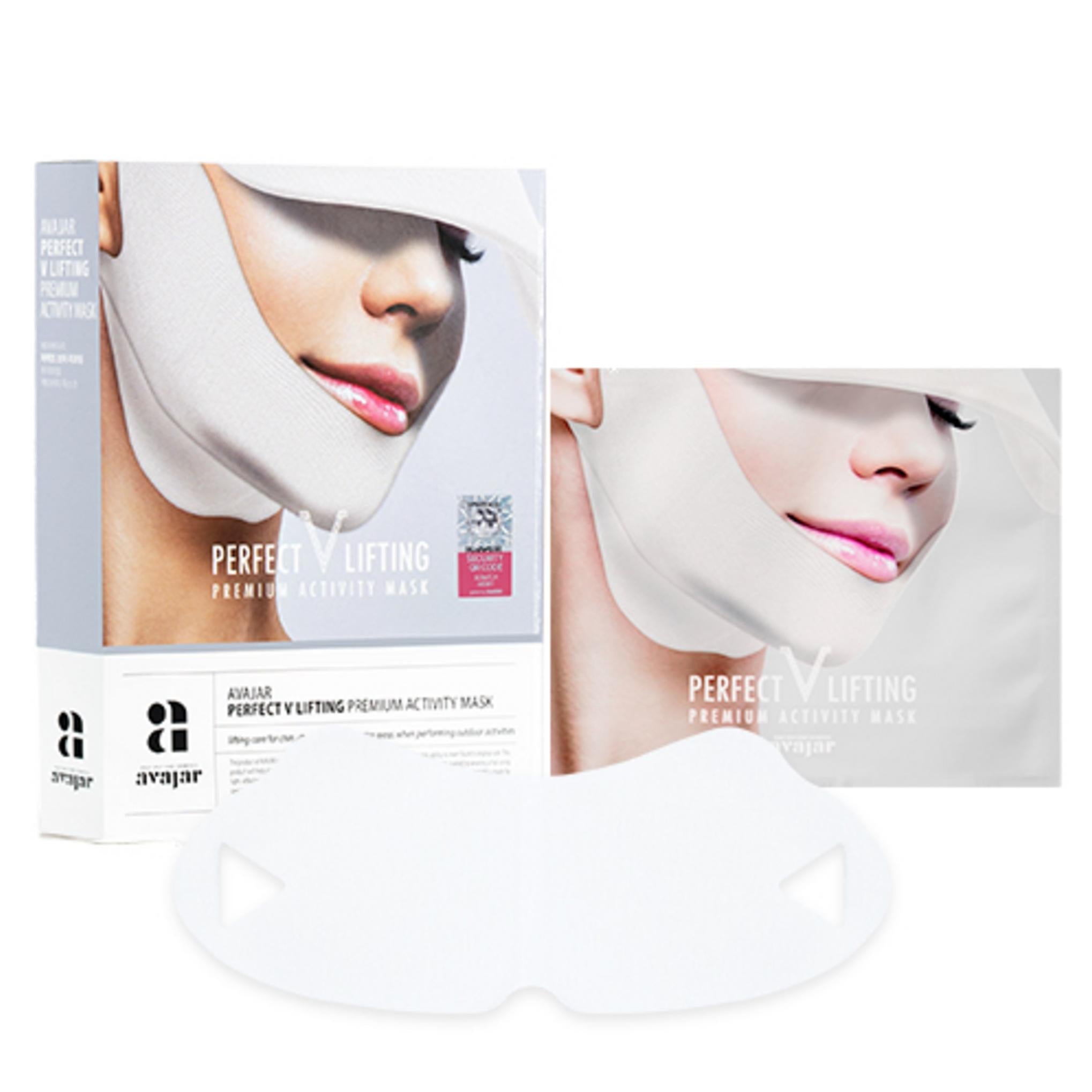 Mascarilla de actividad premium con efecto lifting Perfect V de Avajar