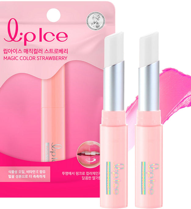 Mentholatum Lip Ice Magic Color Balsamo per labbra alla fragola