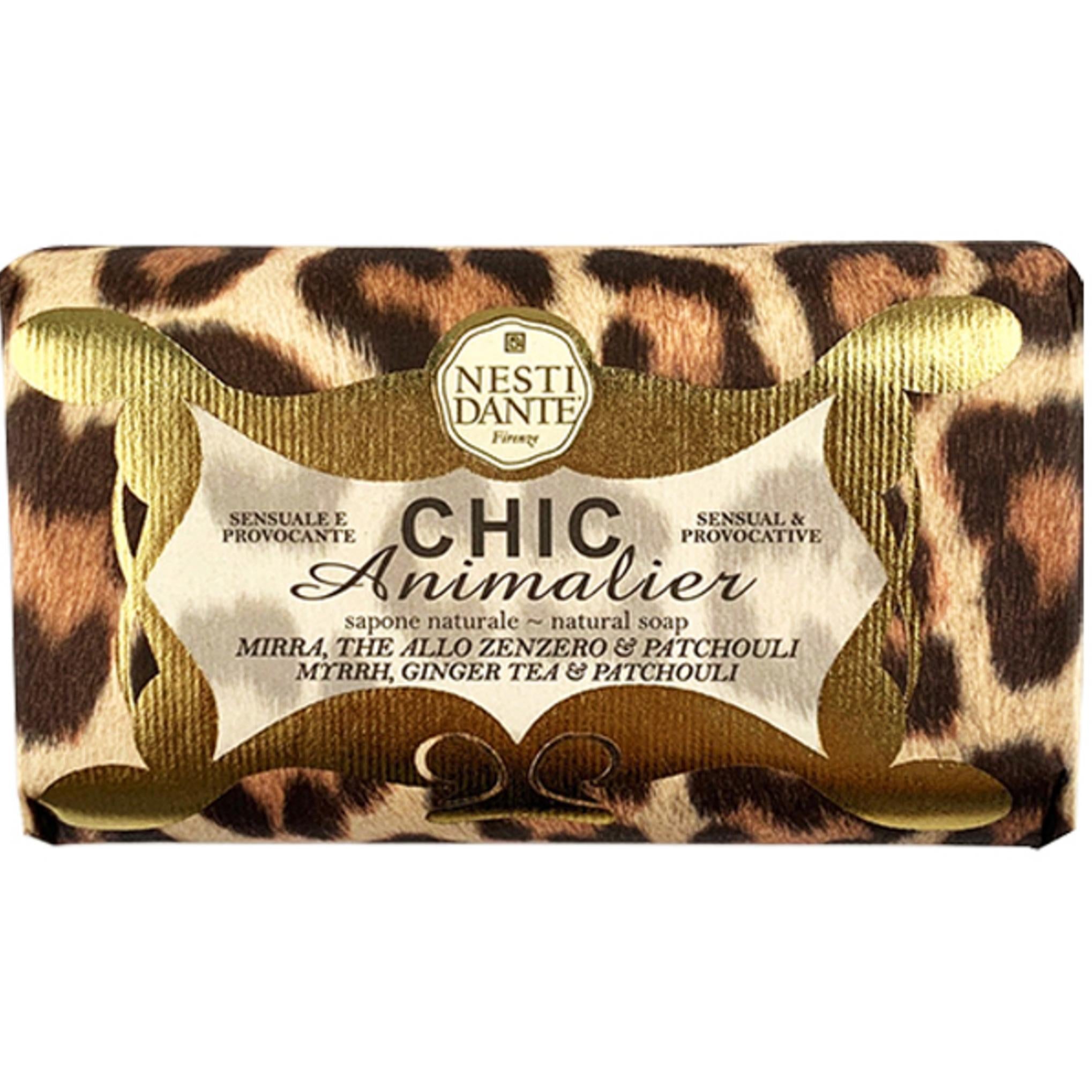Nestidante Sabonete Chic Animaler Bronze Chá Gengibre e Patchouli ou Oriza
