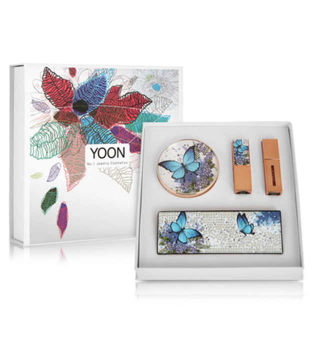 Conjunto de maquiagem YOON Prestige Jewelry borboleta azul pérola nº 21