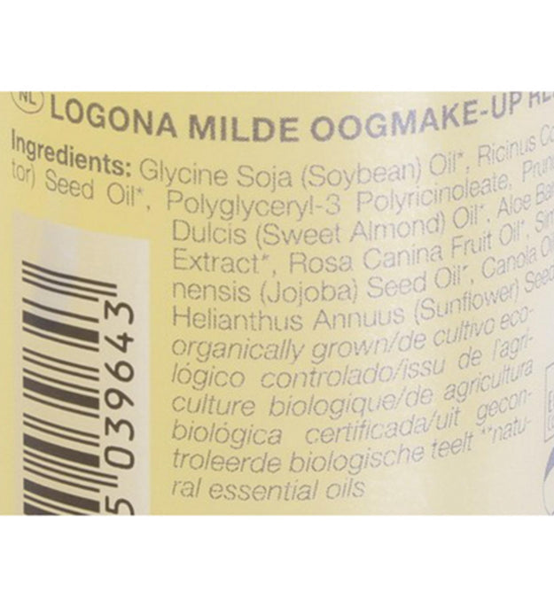 Desmaquillador suave para ojos Logona