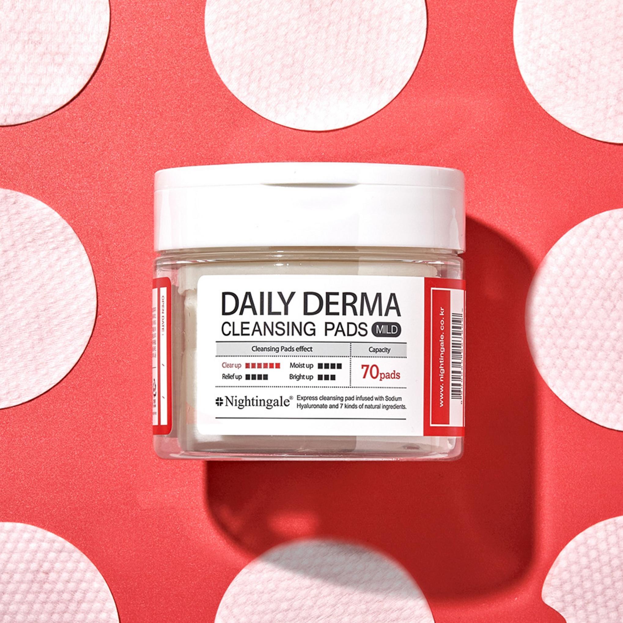 Nightingale Daily Derma Cleansing Pad Suave 70 folhas + 10 folhas