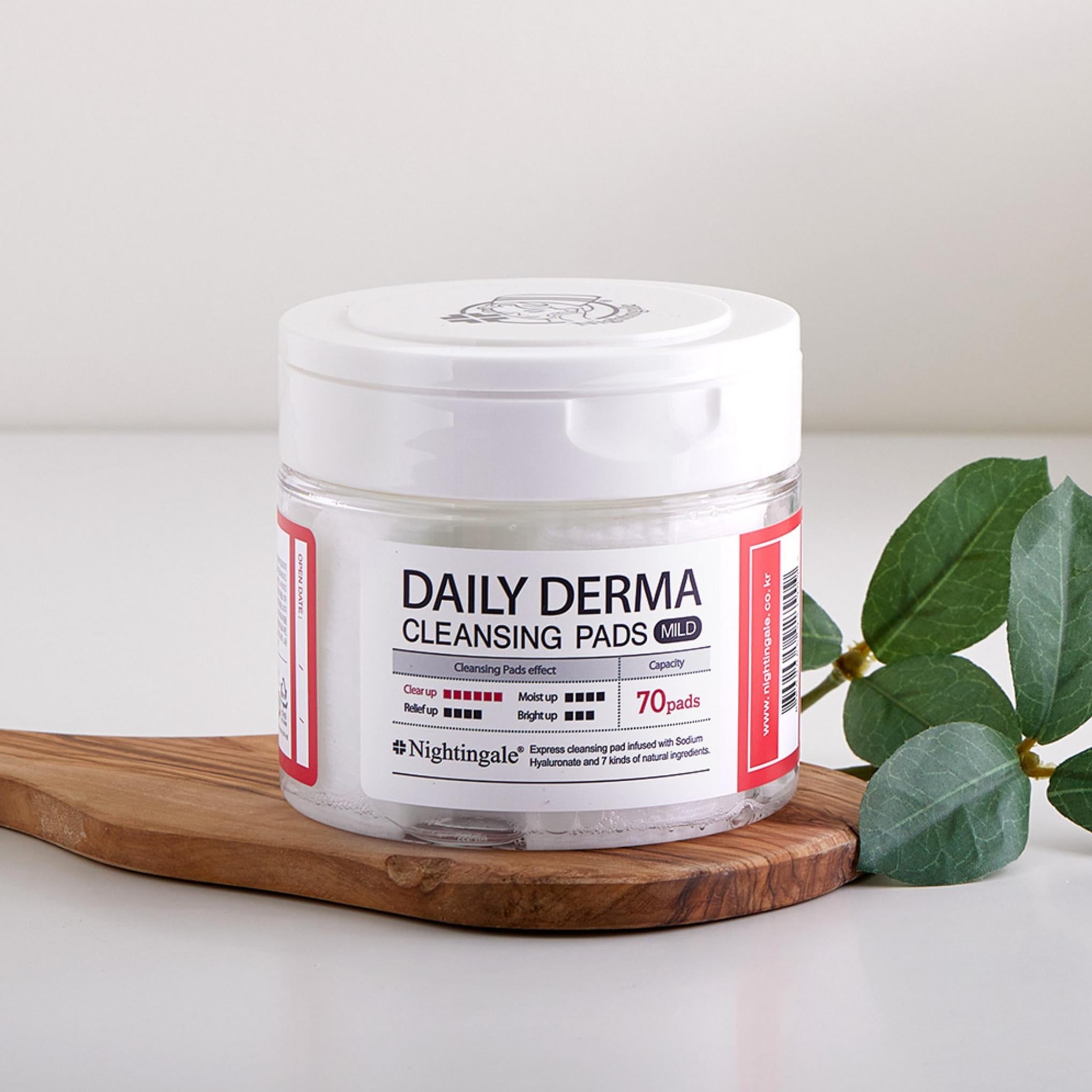 Nightingale Daily Derma Cleansing Pad Suave 70 folhas + 10 folhas