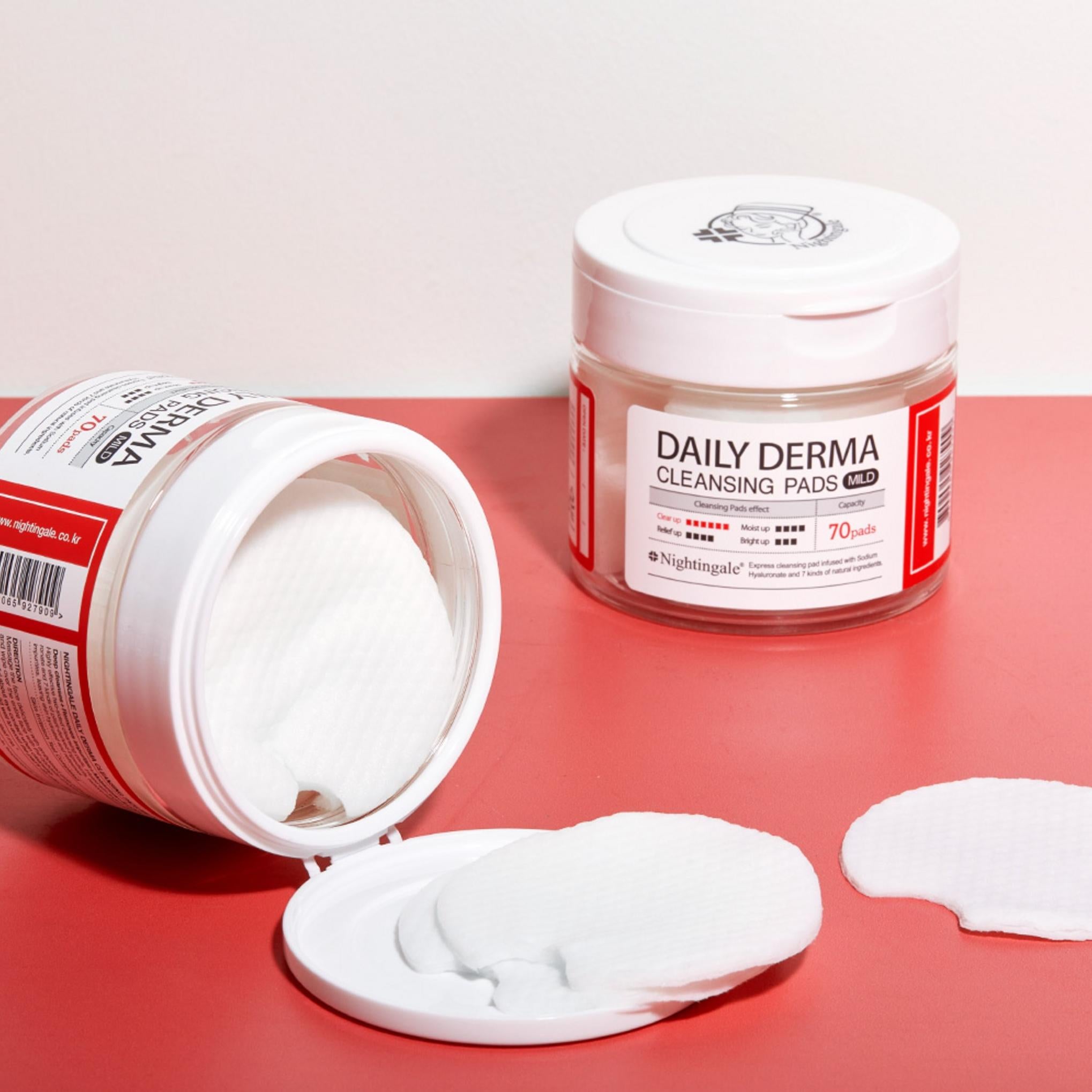 Nightingale Daily Derma Cleansing Pad Suave 70 folhas + 10 folhas