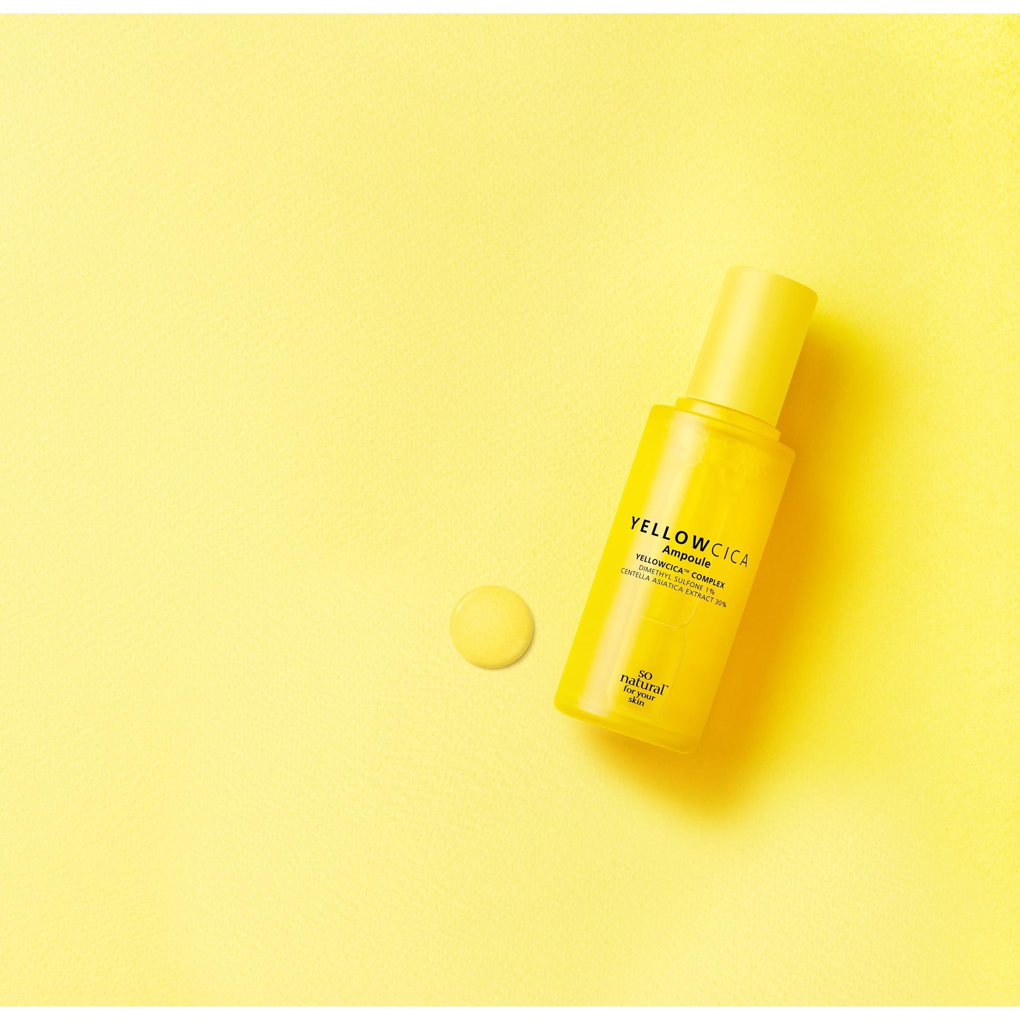 Натуральная желтая ампула с цикой