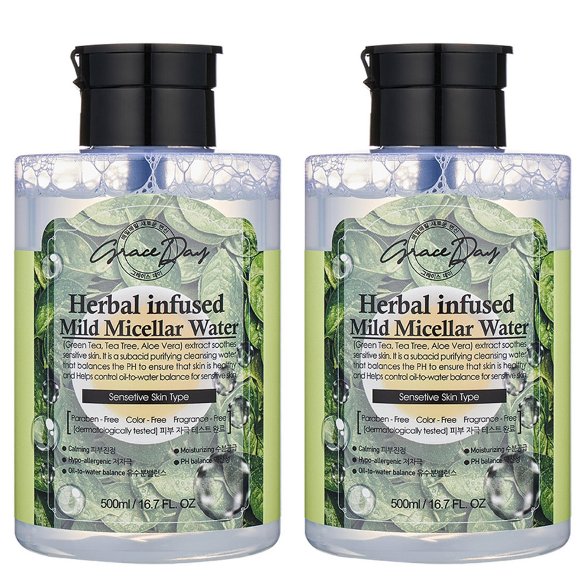 Acqua detergente micellare delicata infusa alle erbe Graceday