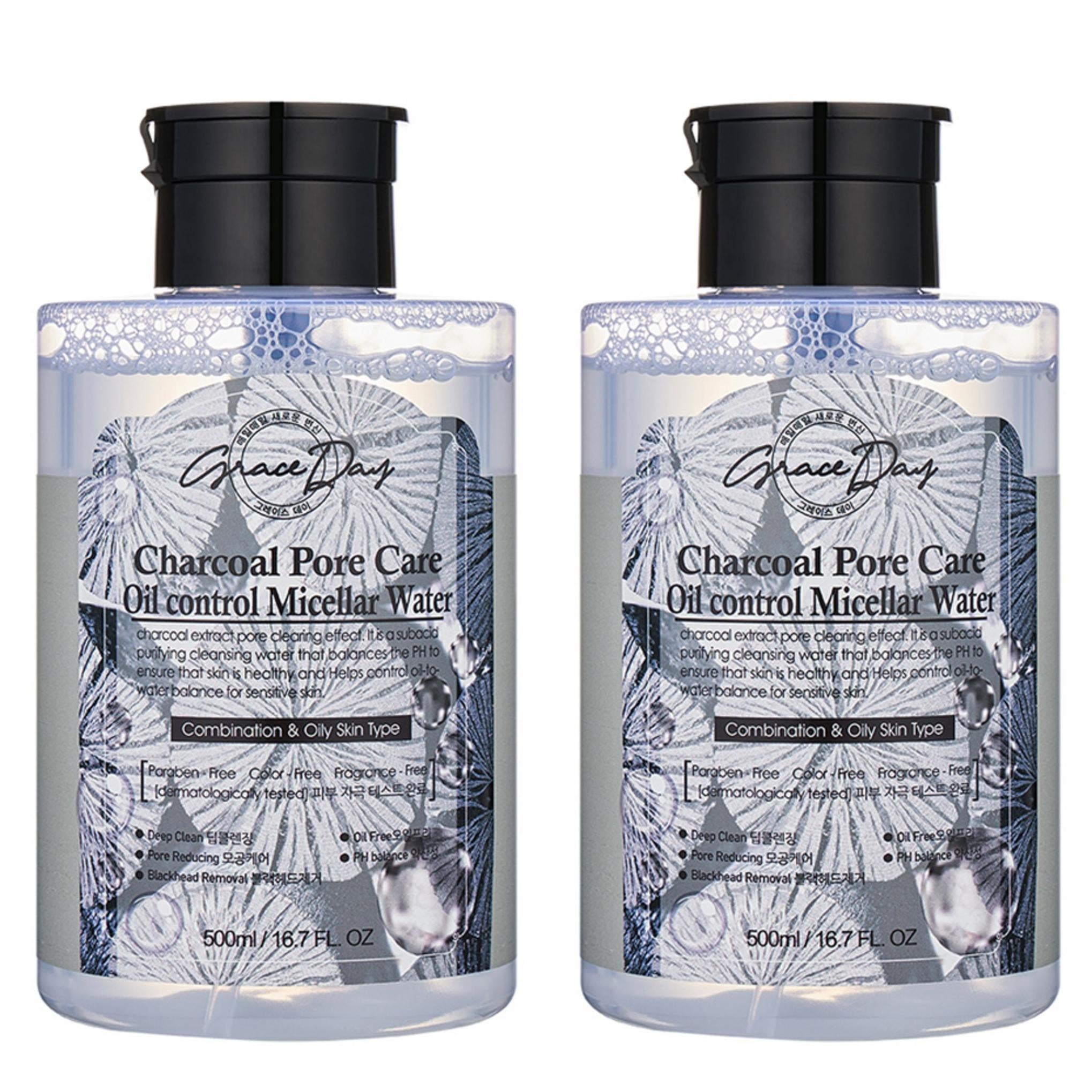 Graceday Charcoal Pore Care Oil Control Micellar Cleansing Water