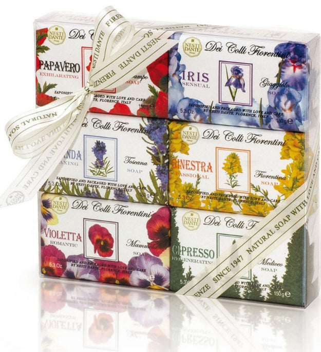 Nestidante Day Coli Fiorentini Sabonete 150g x 6 Conjunto Presente