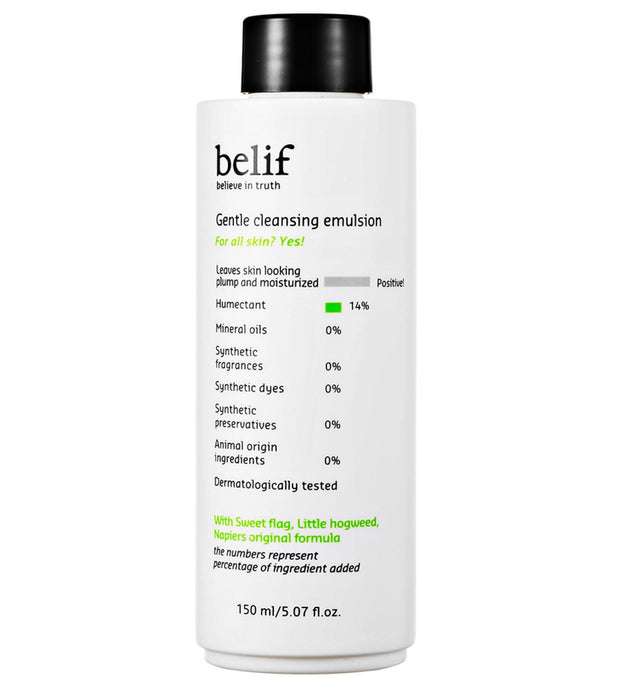 emulsão de limpeza suave belif