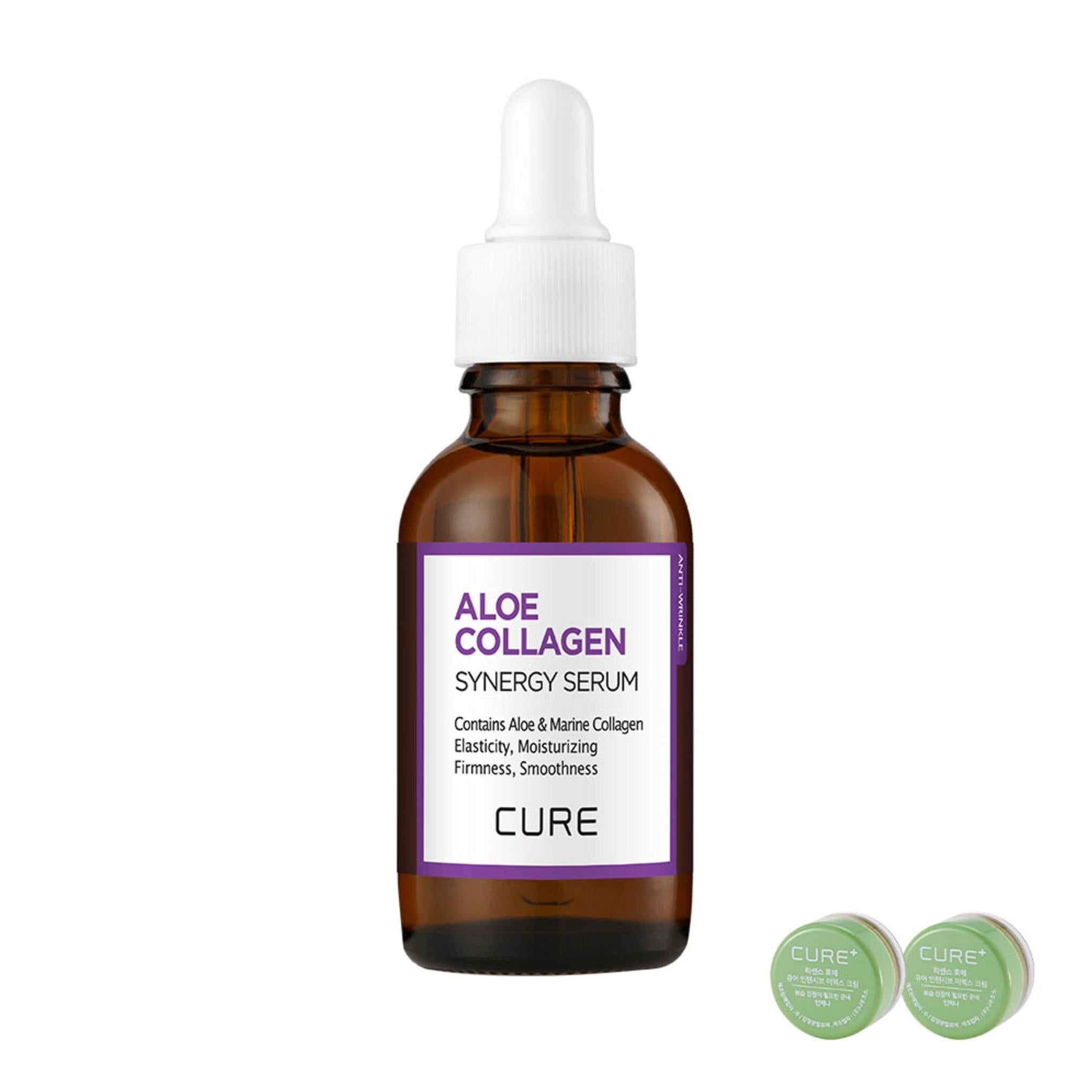 Kim Jung-moon Aloe Cure Sérum Synergique Collagène 30g + 2X Crème 3.5g x 2p