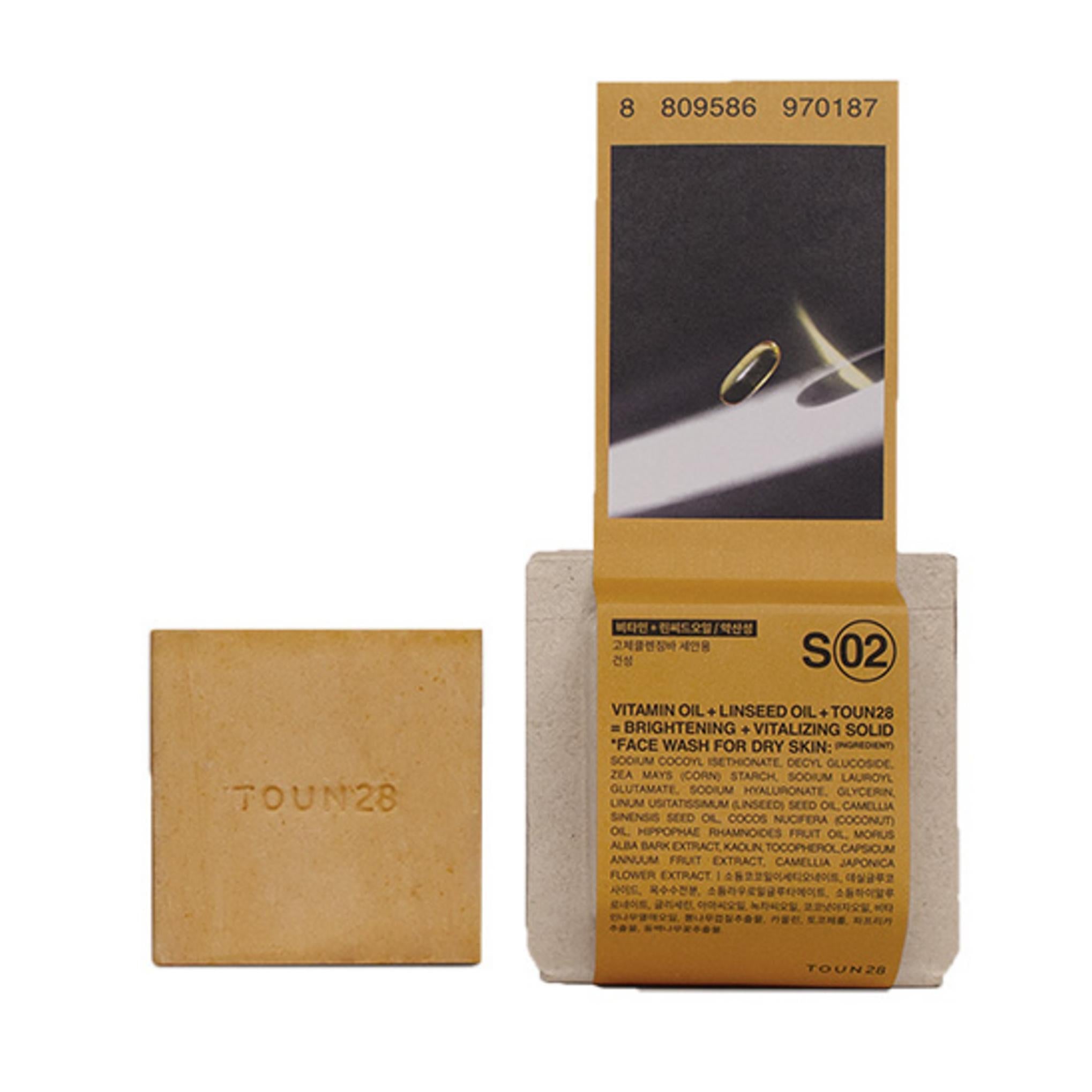 Tone 28 Очищающее средство для лица S2 Льняное масло Мыло для умывания с слабой кислотностью и льняным маслом