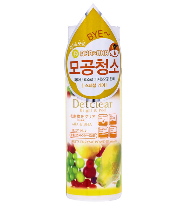 Poudre nettoyante aux enzymes de fruits Detclear Bright and Feel
