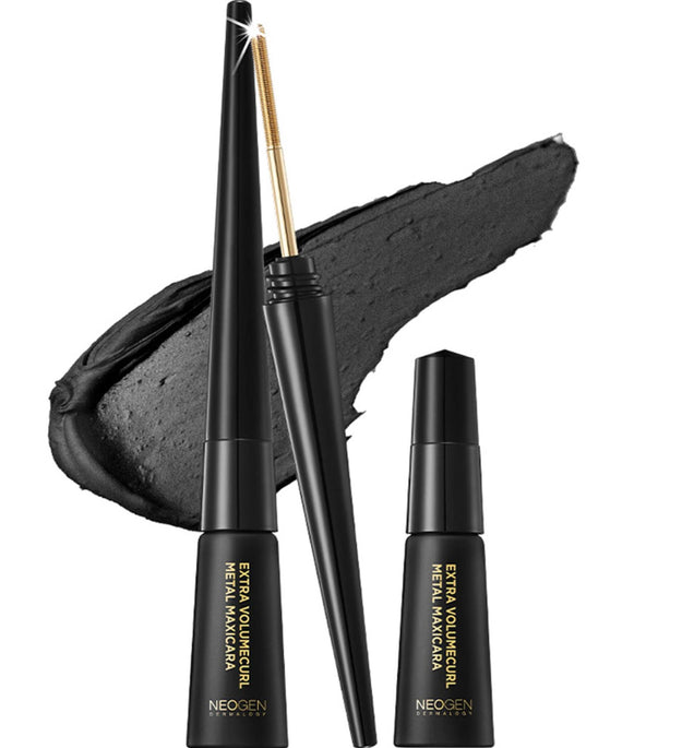 Neogen Dermalogy Set Máscara De Pestañas Curl Metal Extra Volumen 4ml + Recambio 4ml