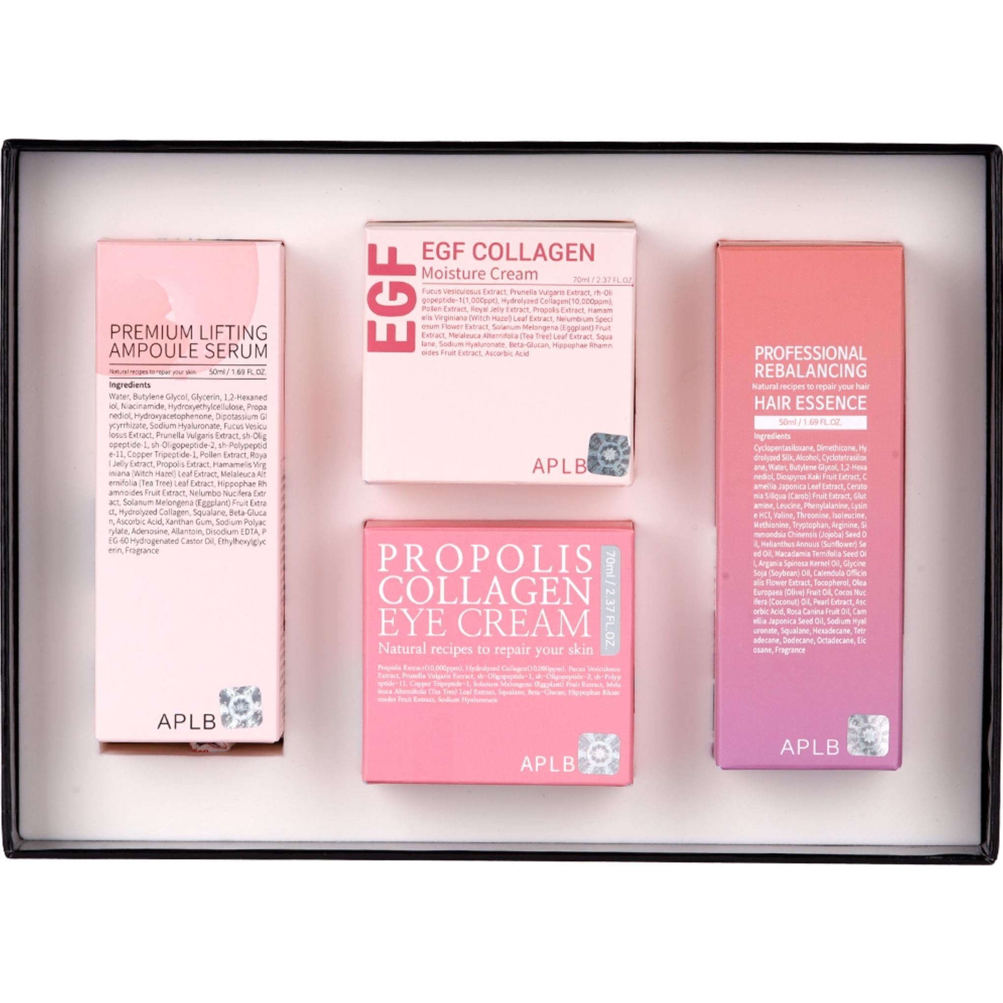ApleB Lovely Pink Basic Cosmetics Set of 4