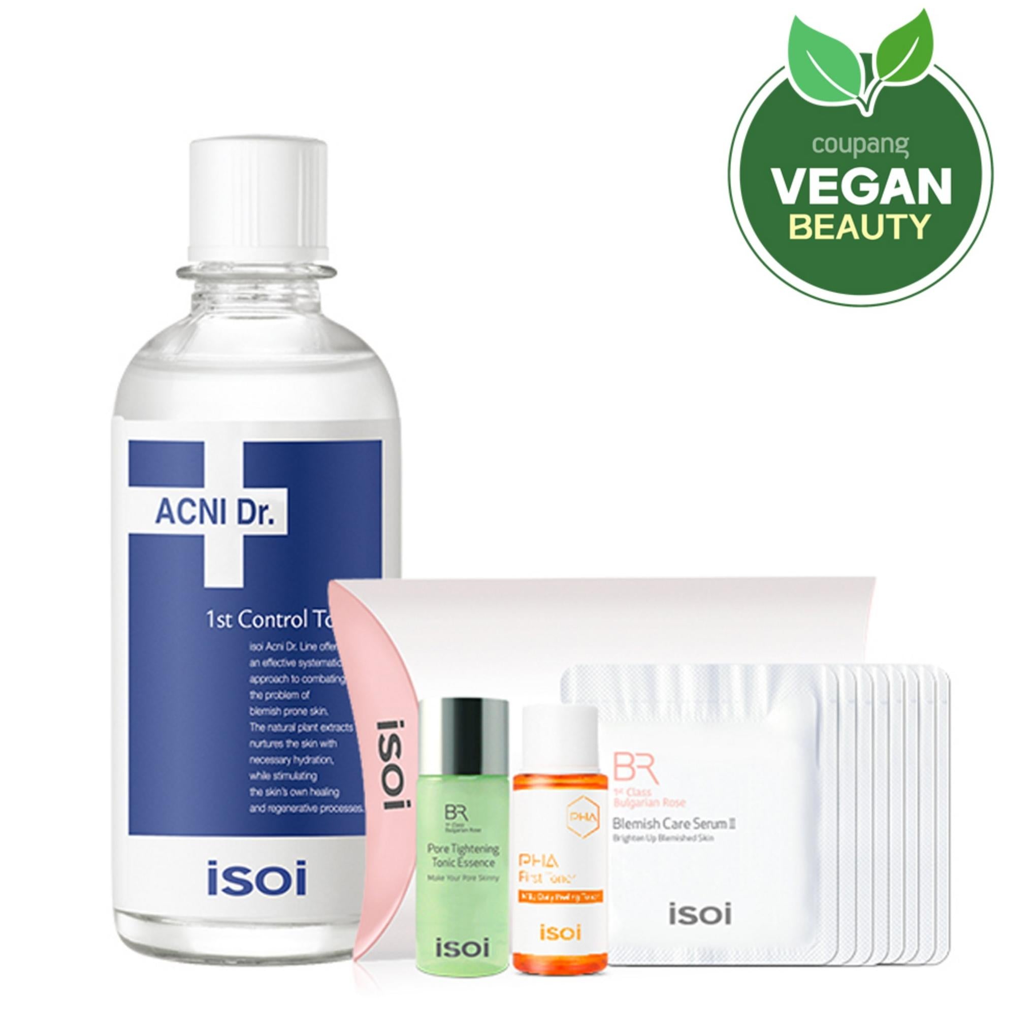 Isoi Acne Doctor 1st Control Tonic 130 ml + 6 kits d'essai envoyés au hasard