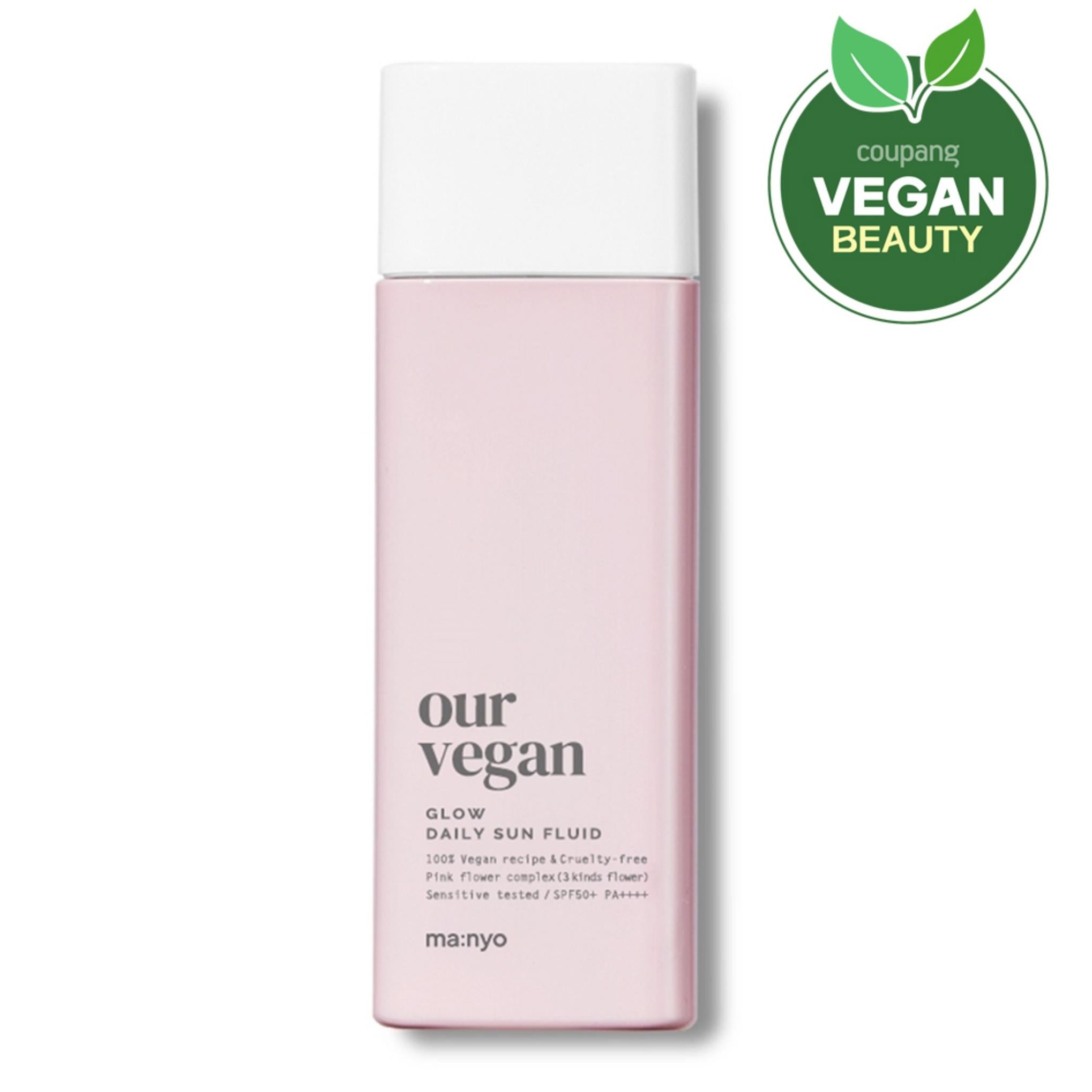 Manyo Factory Nuestra crema solar vegana Sun Fluid Glow SPF50+ PA++++