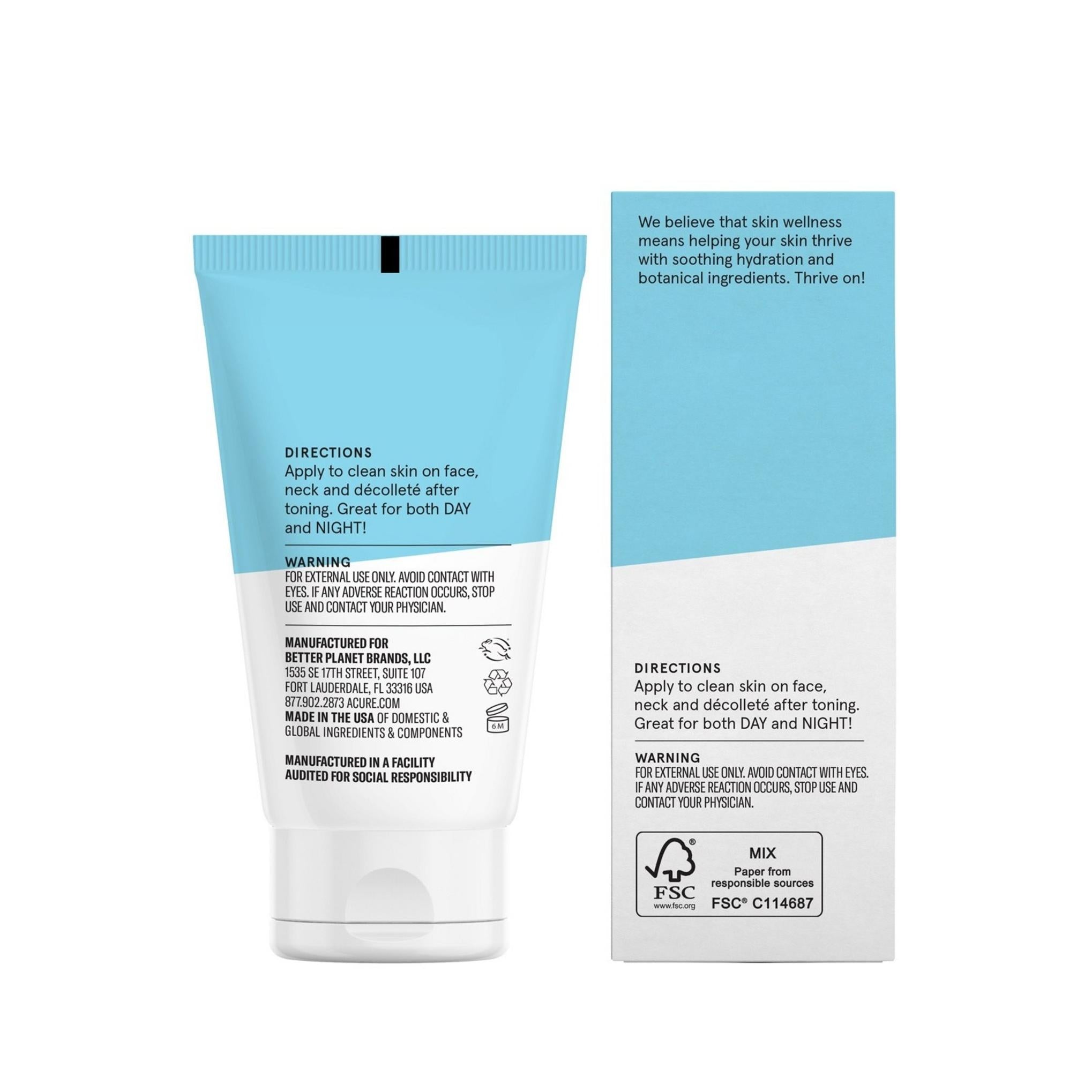 Hidratante Facial Acure Controle de Oleosidade